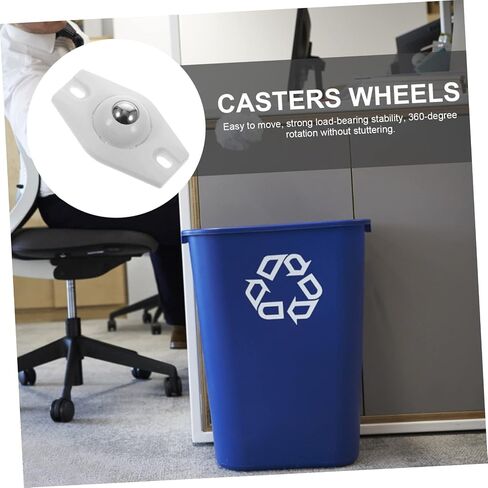 PRETYZOOM 4pcs Self Adhesive Casters Wheels Rotation Castor for Storage Bin Easy to Move in Saudi Arabia