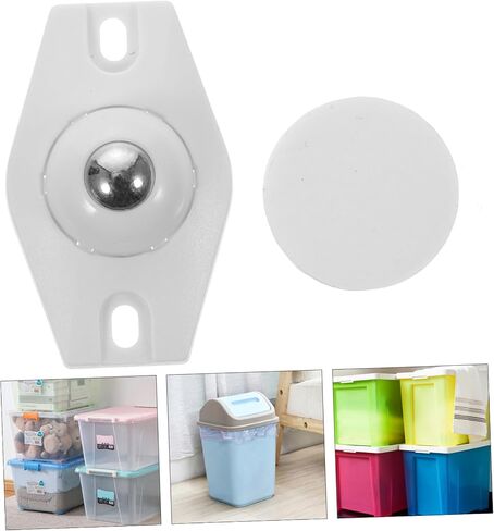 PRETYZOOM 4pcs Self Adhesive Casters Wheels Rotation Castor for Storage Bin Easy to Move in Saudi Arabia