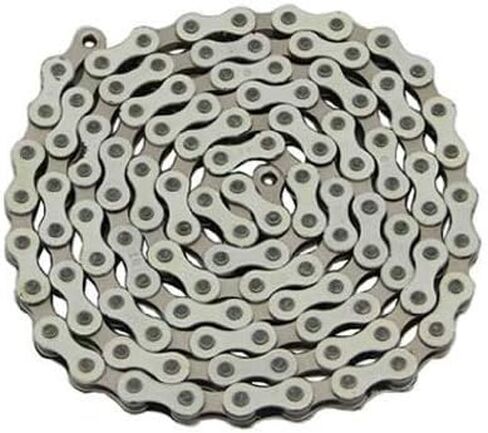Lowrider YBN Chain 1/2x1/8x112 White/Chrome. for Bicycle Chain, Bike Chain, Bikes, Beach Cruiser, Chopper, limos, Stretch, BMX, Track Fixie Bicycles in Saudi Arabia