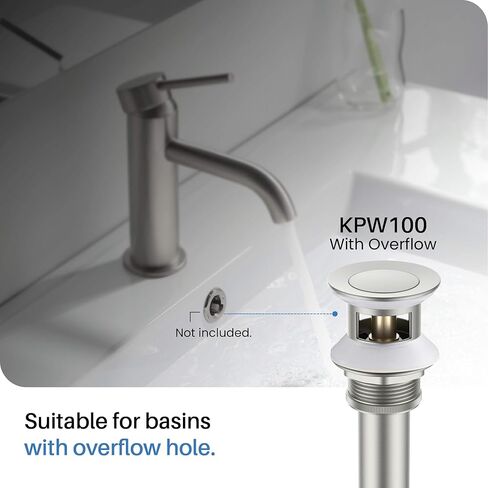 Kibi 2-BANDLE 8 "صنبور حوض الحمام على نطاق واسع مع مجموعة الصرف الصحي ، وصنابير ملحقة من النحاس المكون من 3 حفرة | تصميم دائري X | مقاوم للتآكل مع تدفق المياه الملساء (النيكل المصقول ، KBF1026) in Kuwait