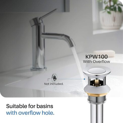KIBI 2-Handle 8" Widespread Bathroom Sink Faucet with Drain Assembly, Solid Brass 3-Hole Lavatory Faucet | Circular X Design | Corrosion-Resistant with Smooth Water Flow (Brushed Nickel, KBF1026) in Kuwait