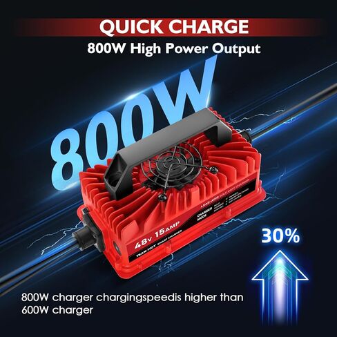 15 Amp Golf Cart Arcger لـ 48 Volt Club Car DS & Precedent Lead Acid بطارية مع قابس مستدير من 3 أسنان in Saudi Arabia