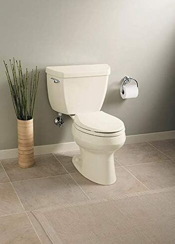 Kohler 3505-0 Wellworth Classic من قطعتين ممدود 1.6 GPF ، أبيض in Kuwait