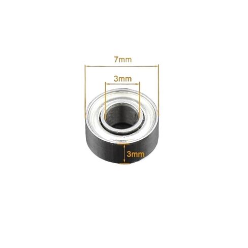 10/100pcs 683ZZ 3 * 7 * 3 mm Chrome Steel Miniature Bearing 683Z 2Z 683ZZ Inner Bore 3mm Small Mini Ball Bearings(10Pcs) in Kuwait