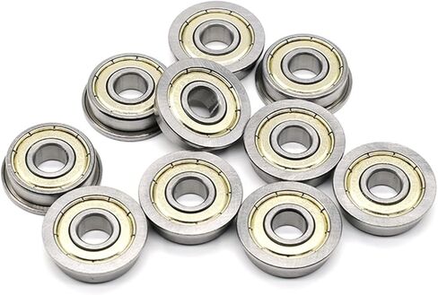 F607ZZ Flange Bearing 7x19x6 Mm Flanged Ball Bearings F607 Z ZZ 5Pcs in Saudi Arabia