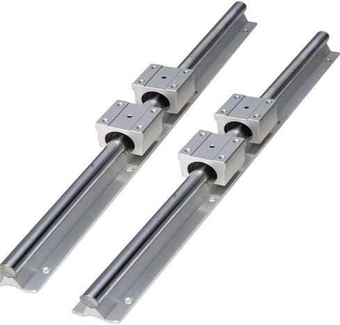 Professional SBR16/12/20mm Rail Length 250-1500mm Linear Guides Linear Shaft Rail Support + 4pcs SBR16UU Linear Bearing Blocks for CNC Part(Sbr20uu,400mm) in Kuwait