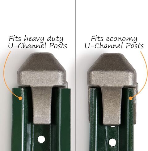 SmartSign Cast Iron Post Drive Cap for U-Channel, Made in USA in Saudi Arabia
