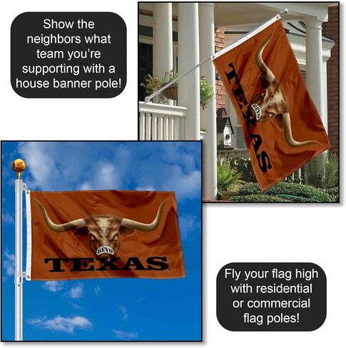 Texas Longhorns Bevo Eyes College Flag in Saudi Arabia
