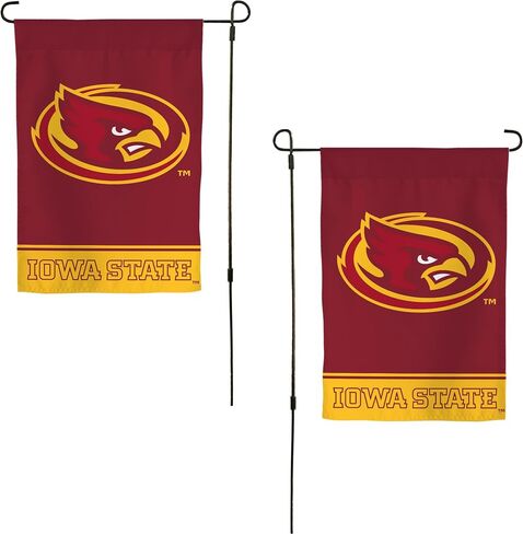 Desert Cactus Iowa University ISU Garden Flag - 19 × 12 بوصة لافتة أعاصير ولاية أيوا ، للعرض في الهواء الطلق والأحداث (التصميم أ) in Saudi Arabia