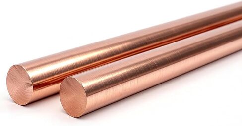2 PCS Solid C110 Copper Round Rod 8mm × 400mm ، 99.9 ٪ شريط النحاس النقي لمخزون المخرطة ، بناء النماذج ، الموصلية الكهربائية in Kuwait