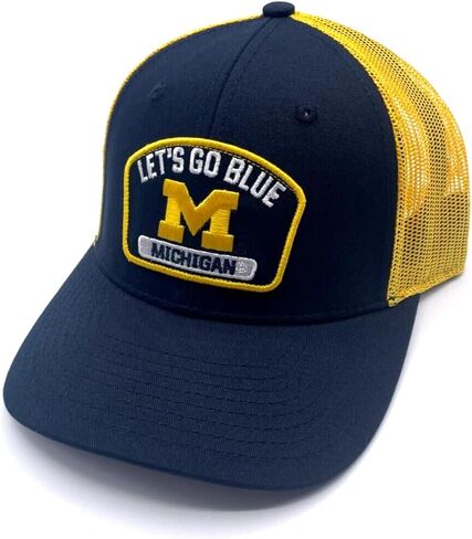 Officially Licensed Michigan University Blue Mesh Trucker Hat Adjustable Classic Team Logo Cap in Saudi Arabia