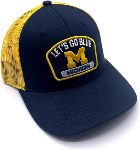 Officially Licensed Michigan University Blue Mesh Trucker Hat Adjustable Classic Team Logo Cap in Saudi Arabia