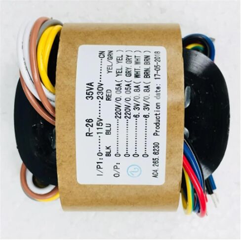 1PC 35W Sec Voltage 220V x2 + 6.3V x2 R-Core Transformer for Tube preamp DAC amp DIY in Saudi Arabia