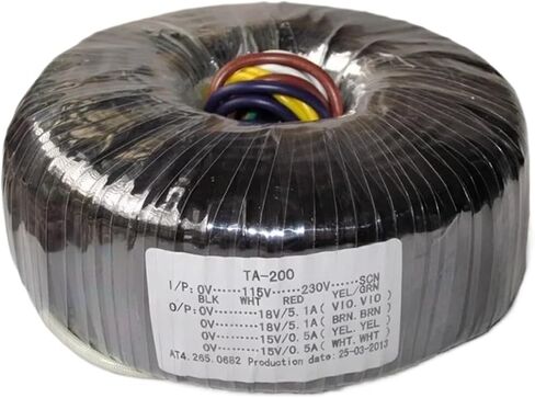محول الخاتم 200W مزدوج 18V+ مزدوج 15V Ringniu محول الطاقة 115V-230V النحاس in Saudi Arabia