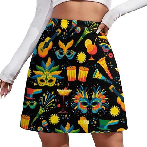 Mardi Gras Short Culottes Culottes Womans Athletic Skorts Golf Golf Visrts Mini Shorts High Ceist Sport Skort in Kuwait