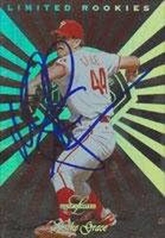 Mike Grace Philadelphia Phillies 1996 Leaf Limited Rookie Autographed Card. This item comes with a certificate of authenticity from Autograph-Sports. Autographed - Autographed Baseball Cards in Saudi Arabia