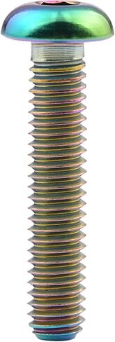 Titanium Bolt M4x6 8 10 12 15 20mm Hex Head Screws for Bicycle Pack of 4 (Black, M4x10mm) in Saudi Arabia