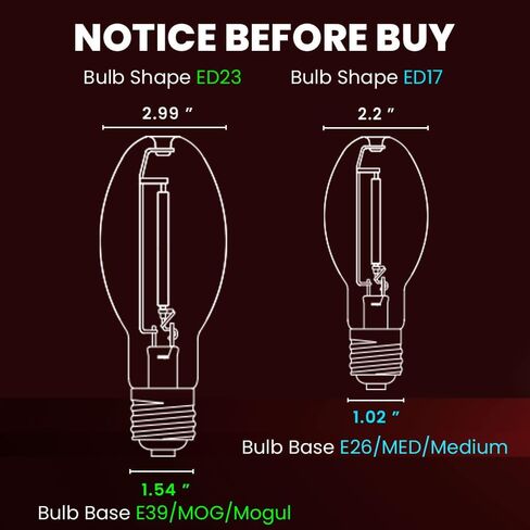 LU70/MED High Pressure Sodium Light Bulb, 70 Watts, ED17/MED, Medium Base (E26), ANSI Code S62, 6500 Lumen, 24000 Life Hours, Clear Bulb, 2100K, 2 Pack in Saudi Arabia