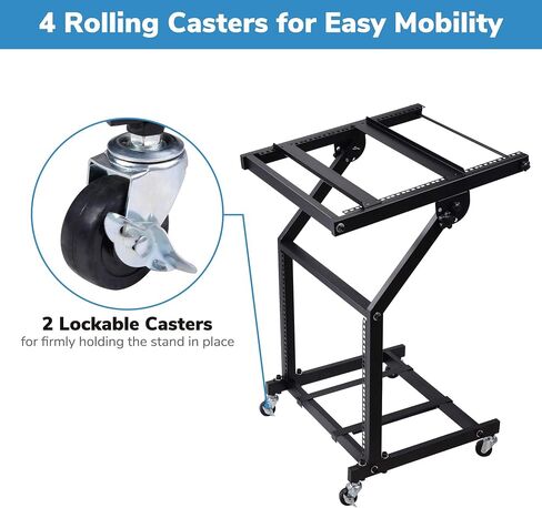 AW 9U DJ Mixer Stand Rack Rack Mount Rolling State Studio Music Show in Kuwait
