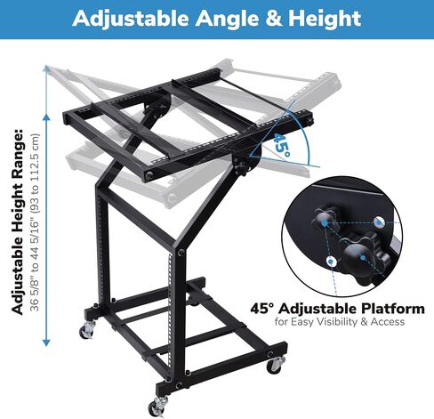 AW 9U DJ Mixer Stand Rack Rack Mount Rolling State Studio Music Show in Kuwait