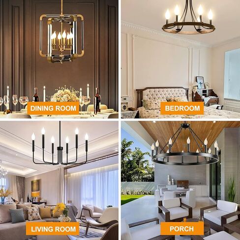 مصابيح LED الثريا LED ، 4W (ما يعادلها 40 واط) قابلة لل dimmable c11 glass ، 450 لومين ، 2700 كيل in Kuwait