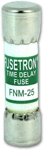 Eaton Bussmann Fusetron FNM-25 DITE VIST FUSE التكميلية ، 25 A ، 250 VAC ، 10 KA ، فئة CC ، جسم أسطواني in Saudi Arabia