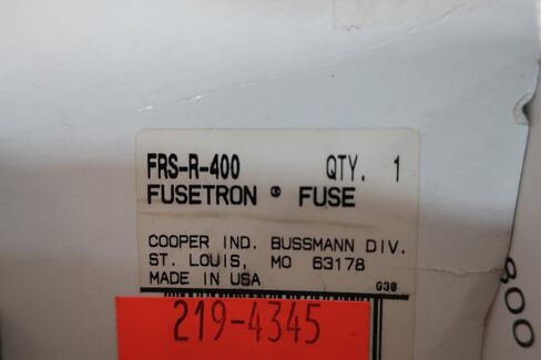 COOPER BUSSMANN FRS-R-400 FUSETRON FUSE 400A AMP 600V-AC D617204 in Saudi Arabia