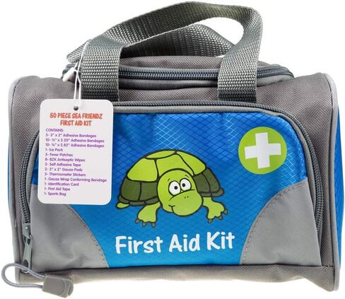 50Piece Sea Friends Kid's First Aid Kit, 50Count, Royal Blue (OU-5201-C) in Saudi Arabia