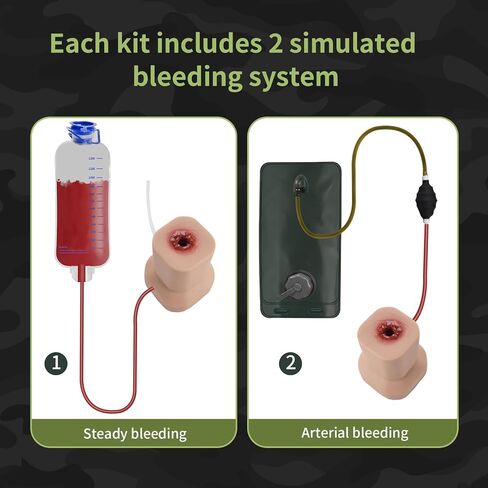 مدرب تعبئة الجروح ، أوقف مجموعة الممارسة النزيف ، مجموعة التحكم في نزيف الجرح للتدريب التكتيكي in Kuwait