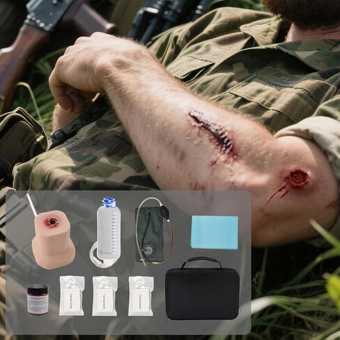 مدرب تعبئة الجروح ، أوقف مجموعة الممارسة النزيف ، مجموعة التحكم في نزيف الجرح للتدريب التكتيكي in Kuwait