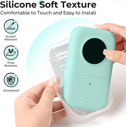 Phomemo D30 Label Maker Case - Holographic Silicone Cover, Shockproof & Anti-Scratch, Soft Grip, Protective & Decorative Shell for D30 Mini Bluetooth Label Printer (Case Only) in Saudi Arabia
