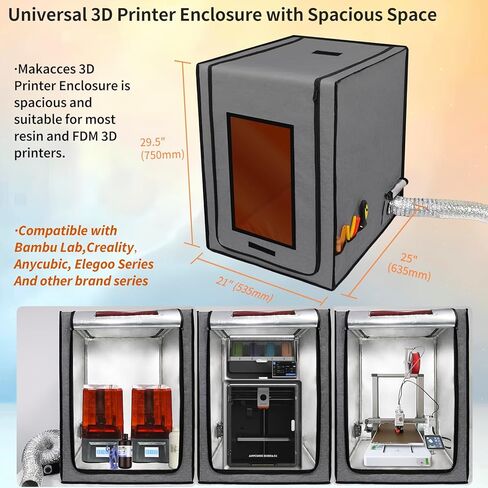 راتنج 3D الطابعة العلبة مع التهوية ، غطاء خيمة العلبة ثلاثية الأبعاد تخلص من الطابعة القضاء in Kuwait