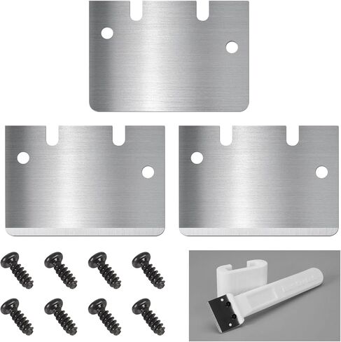 3D Printer Cooktop Scrapers Compatible with Bambu Lab A1/X1/P1 Series Anycubic Kobra Series Creality All 3D Printers Build Plate Scraper Blades with 8pcs Screws (3PCS) in Saudi Arabia