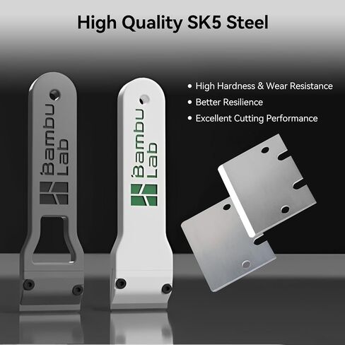 3D Printer Cooktop Scrapers Compatible with Bambu Lab A1/X1/P1 Series Anycubic Kobra Series Creality All 3D Printers Build Plate Scraper Blades with 8pcs Screws (3PCS) in Saudi Arabia