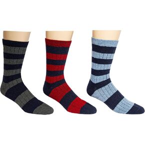 Men's Wool Cashmere Blend Crew Socks, Pack of 3 in Saudi Arabia