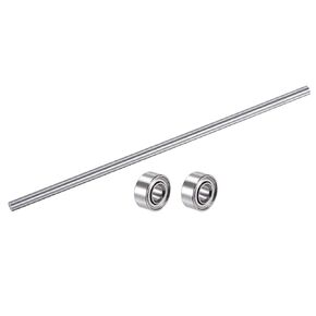 uxcell Linear Motion Rods Bearings Kit, 10pcs 3mm x 100mm Stainless Steel Rod, 20pcs 683ZZ Ball Bearings