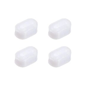 MECCANIXITY Magnetic Stirrer Mixer Stir Bar Rod 5mm(0.2") Cylinder Shape PTFE Coating Magnet White for Laboratory Pack of 4