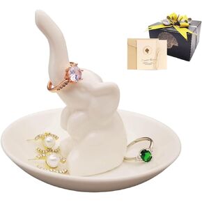 Aloe Ring Holder Jewelry Organizer Dish,Mrs cactus Earring/Necklace/Perfume/Trinket/Decorative Tray,Room Dresser succulent Decor Aesthetic,Wife Valentines Day Gifts for Her