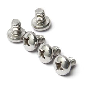 MroMax M6 x 100mm Machine Screws Pan Phillips Cross Head Screw 304 Stainless Steel Fasteners Bolts Silver Gray 5Pcs