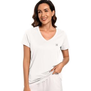 Summer Athletic Running Shirt for Woman Quick Dry UV Protection Breathable Moisture-Wicking Running Tops