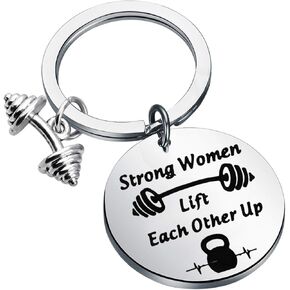 WSNANG Fitness Keychain Strong Women Lift Each Other Up Keychain Gym Workout Jewelry Fitness Motivational Gift for Women in Kuwait
