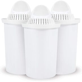 Water Filter Replacement Cartridge for Alkaline Antioxidant Water Ionizer, Activated Carbon Filter Pitcher - Up to PH 9.5 (3 Pack/Set)