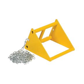Vestil FAB-10 Fabricated Steel Wheel Chock, Overall W x L x H (in.) 9-13/16 x 9-15/16 x 8-1/4