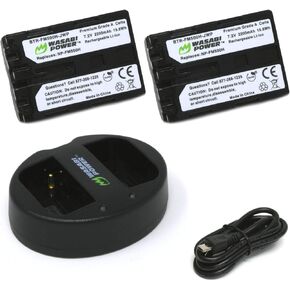 Wasabi Power Battery (2-Pack) and Dual Charger for Sony NP-FM500H