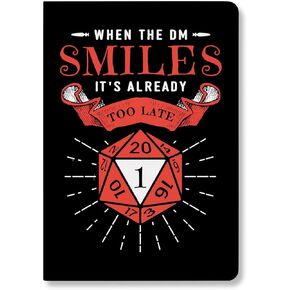 هدية رئيسية من Dungeon D20 هدية DND مجلة جلدية مخطط دفتر مذكرات هدايا ألعاب خيالية هدية لمحبي الألعاب Dm (DM-1)