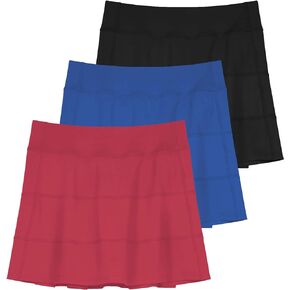 Real Essentials Ladies Tiered Seamed Skort