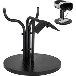 Design All-in-one VR Display Stand, Compatible with Vision Pro,Universal VR Headset Display Dock,VR Accessories Vision Pro VR Headset Stand(Black)