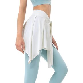 Kiench Women's Gym Athletic Wrap Skirts Tennis Yoga Running Tie Up Cover Up
