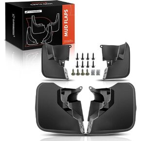 A-Premium Set of 4PCS Mud Flaps Splash Guards Mudguards Mudflaps with Hardware Compatible with Toyota FJ Cruiser 2007-2014, Sport Utility, Front and Rear (Driver & Passenger Sides)