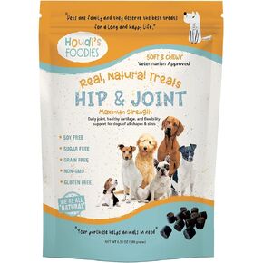 Houdi's Foodies Hip & Joint by North American Herb & Spice - Easy-to-Chew, Veterinarian-Approved SmartSupps for Dogs - Grain Free, Gluten Free & Non-GMO